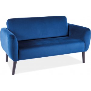 Elsa 2-Sitzer-Sofa - Blauer Samt