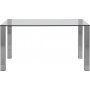 Edge Esstisch 140 cm - Chrom
