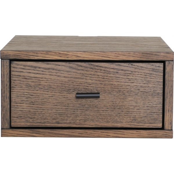 Kniglicher Nachttisch - Braun lackiertes Eichenfurnier