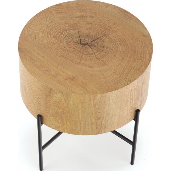 Ennis Couchtisch 45 cm - Eiche/schwarz