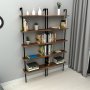Teos Bücherregal - Heller Walnuss/Schwarz