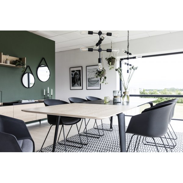 Connect Esstisch 200 cm - Eiche weiß pigmentiert Connect Esstisch 200 cm - Eiche weiß pigmentiert