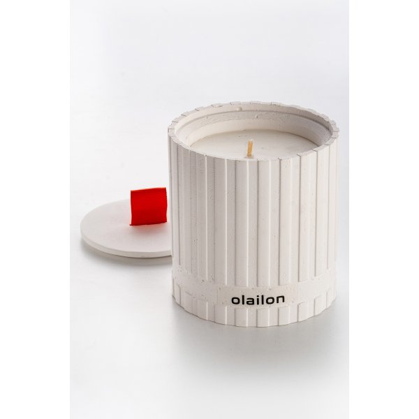 Sutun-Duftkerze - Weiß/Rot Sutun-Duftkerze - Weiß/Rot