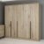 Lara Kleiderschrank 229 x 60 x 210 cm - Walnuss