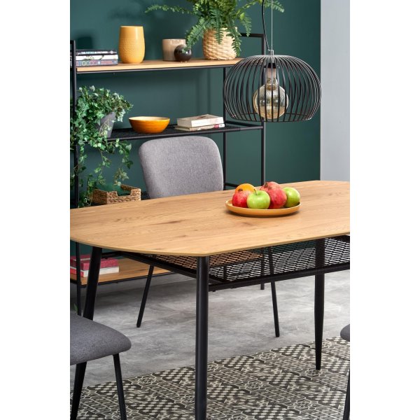 Rankin Esstisch 160 cm - Eiche/schwarz Rankin Esstisch 160 cm - Eiche/schwarz