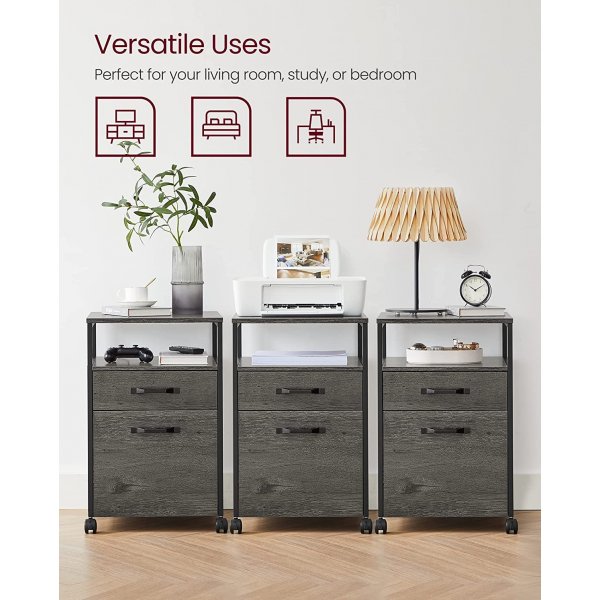 Belmont Aktenschrank - Grau/Schwarz Belmont Aktenschrank - Grau/Schwarz