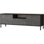 Luvio Medienbank 2 - Silber/Schwarz