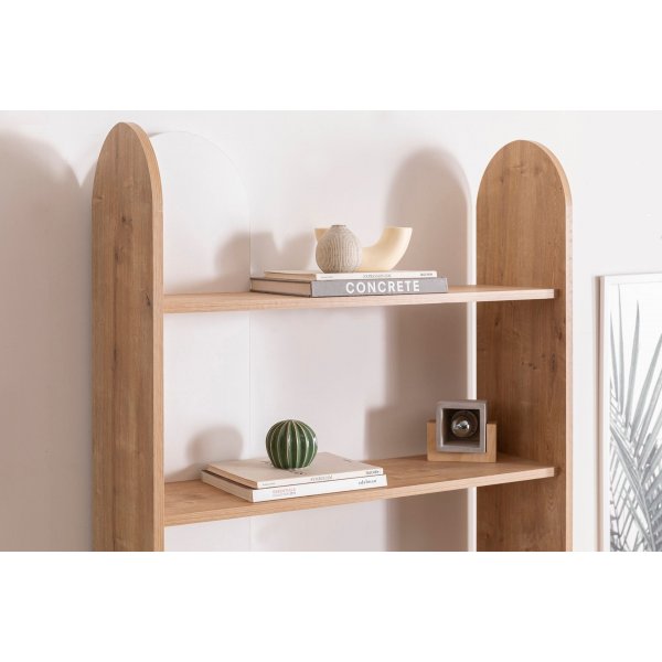 Mindy Bücherregal - Saphireiche/Weiß Mindy Bücherregal - Saphireiche/Weiß