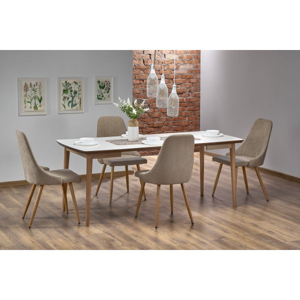 Shinra Esstisch 90-190 cm - Weiß Shinra Esstisch 90-190 cm - Weiß