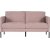 Kingsley 2,5-Sitzer-Sofa aus rosa Samt