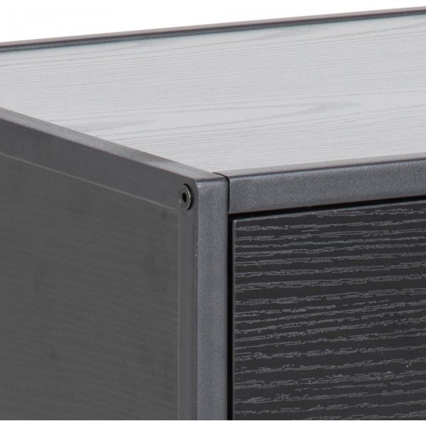 Seaford Nachttisch mit Schublade - Schwarz