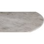 Zoo-Esstisch aus Marmor 105 cm - Chrom / graubeiger Marmor