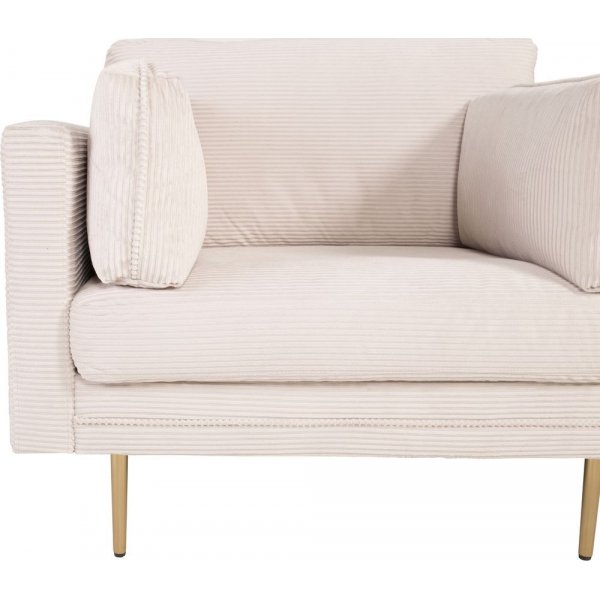 Sessel Savanna - Hellgrau Manchester / Beine Messing Sessel Savanna - Hellgrau Manchester / Beine Messing