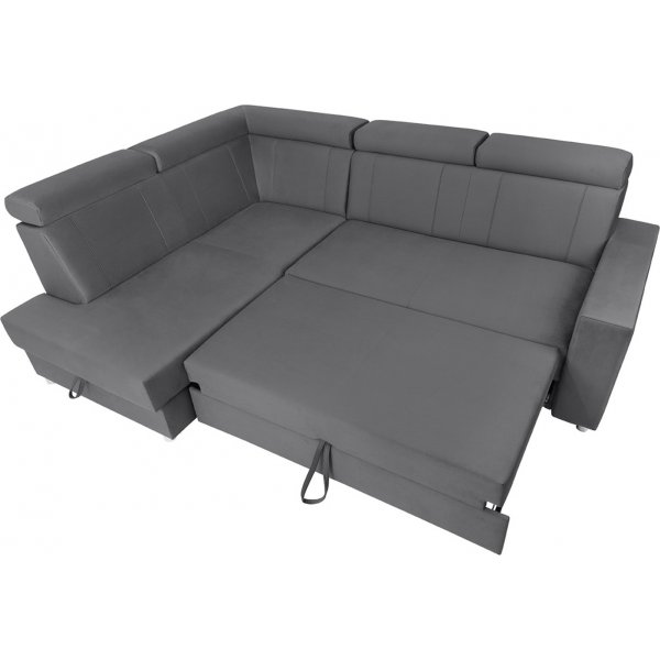 Lone Ecksofa links - Grau