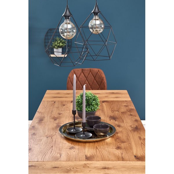 Apollo Esstisch 126-206 cm - Eiche/schwarz Apollo Esstisch 126-206 cm - Eiche/schwarz