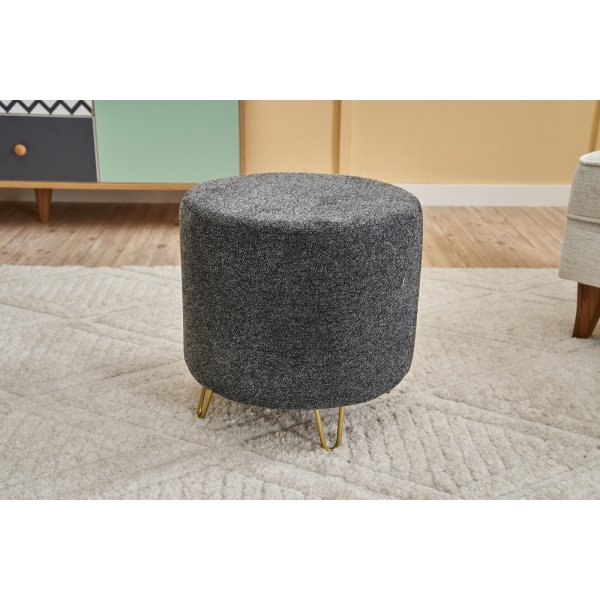 Asmara Pouf - Anthrazit/Gold Asmara Pouf - Anthrazit/Gold
