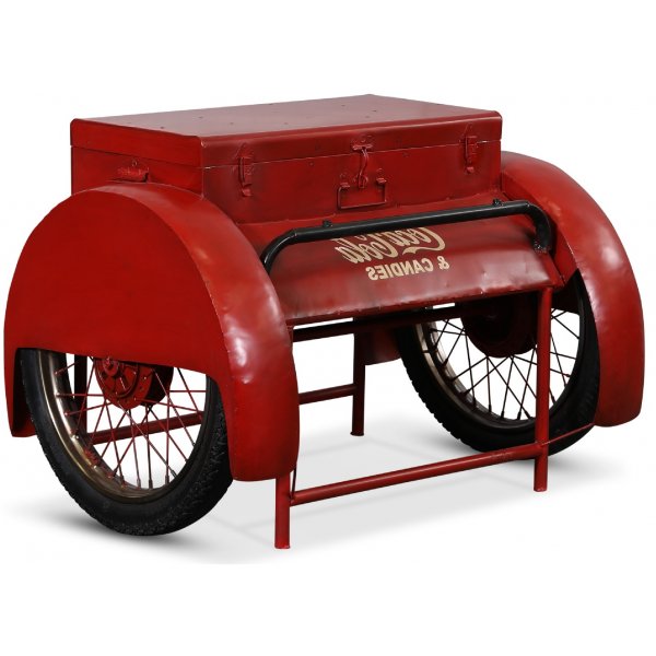 Vintage Getrnkewagen - Rotes Metall