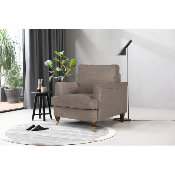 Howard Watford Deluxe Sessel - Hellbrauner Cord Howard Watford Deluxe Sessel - Hellbrauner Cord