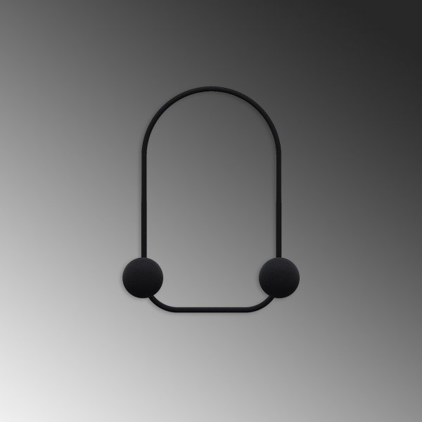 Frosch-Kleiderbgel - Schwarz