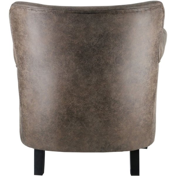 Norberg Professorensessel - Braunes Vintage-PU