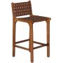 Porto Bello Barhocker Teak / Anilinleder