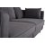 Brandy Lounge 4-Sitzer-Sofa XL - Dunkelgrauer Stoff + Fleckentferner fr Mbel