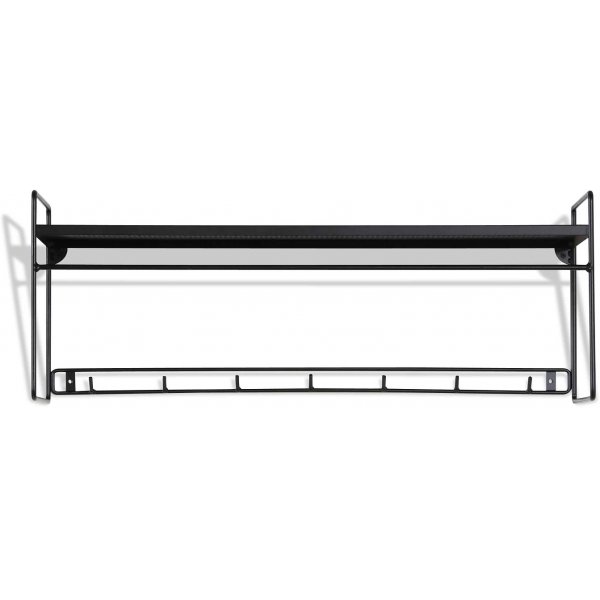 Alex Hutregal aus Metall - Schwarz