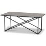 Granit Couchtisch 110x60 cm - Donau Granit & Untergestell Paladium schwarz