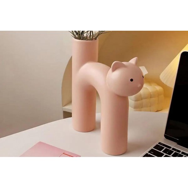 Gato Vase - Rosa Gato Vase - Rosa