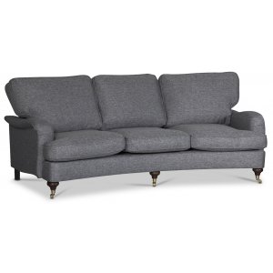 Howard Watford deluxe 4-Sitzer gebogenes Sofa - Grey Rocco