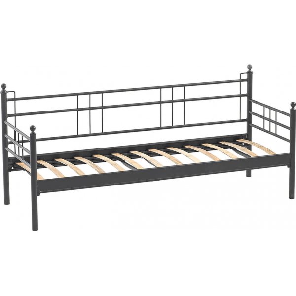 Manyas 3-Sitzer Outdoor-Sofa - Schwarz/Blau + Fleckentferner fr Mbel