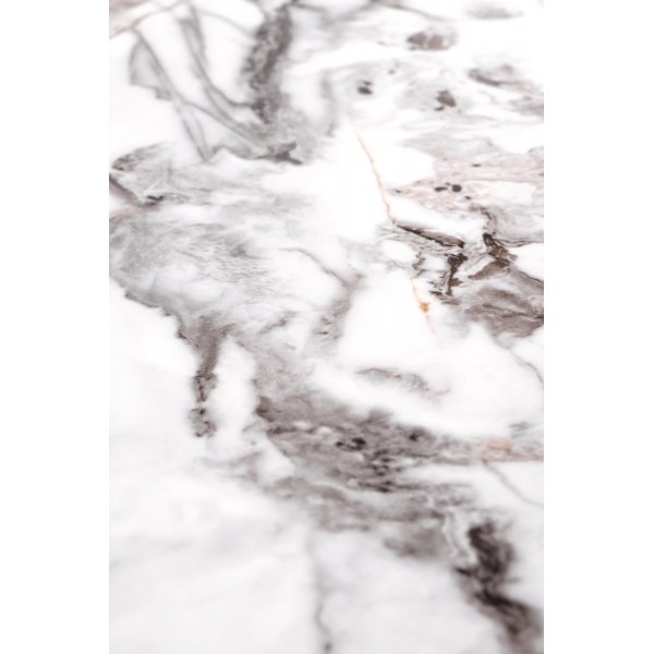 Formosa Couchtisch 60 cm - Weier Marmor/Schwarz