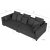 Brandy Lounge 4-Sitzer-Sofa XL - Dunkelgrauer Stoff + Mbelpflegeset fr Textilien