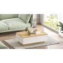 Luvio Couchtisch 17, 90x60 cm - Eiche/Wei