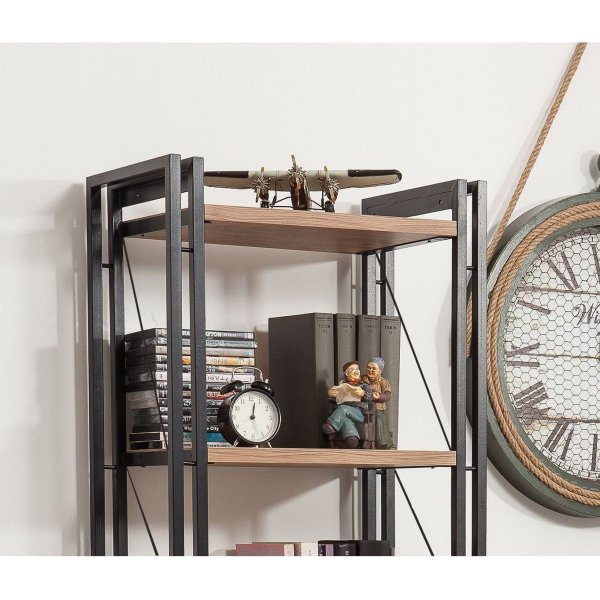 Cosmo Penta Bcherregal - Kiefer/schwarz