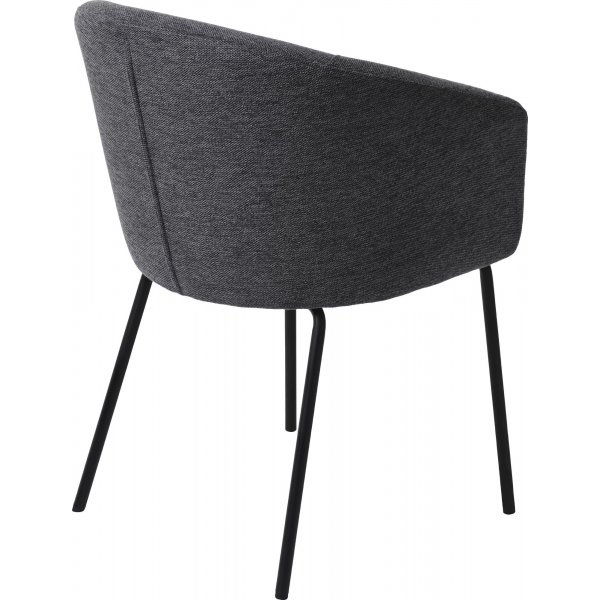 Erik Stuhl aus grauem Stoff