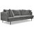 Smilla 3-Sitzer-Sofa aus grauem Stoff