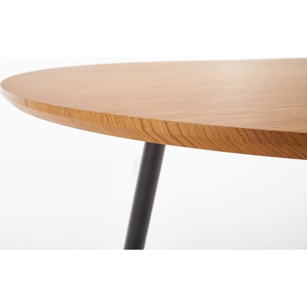 Rocky Esstisch 120-160 cm - Eiche/schwarz