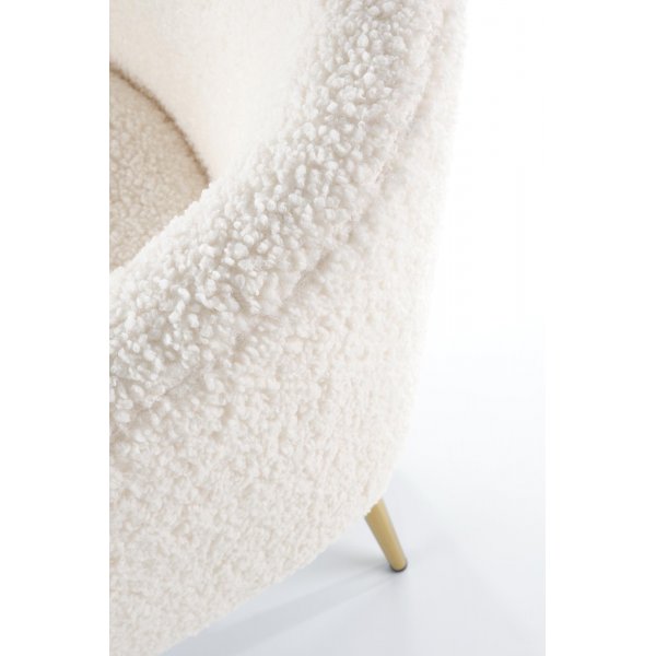 Bandera Sessel - Cremeweiß/Gold Bandera Sessel - Cremeweiß/Gold