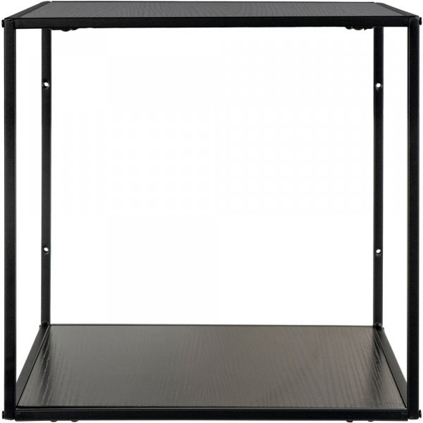 Weies Wandregal - Schwarz - 36x36x36
