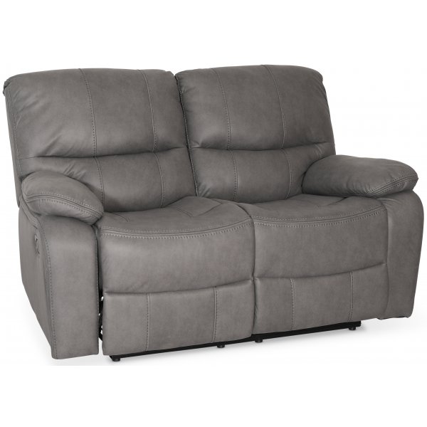 Relaxsofa 2-Sitzer grau Kinosofa + Fleckentferner fr Mbel