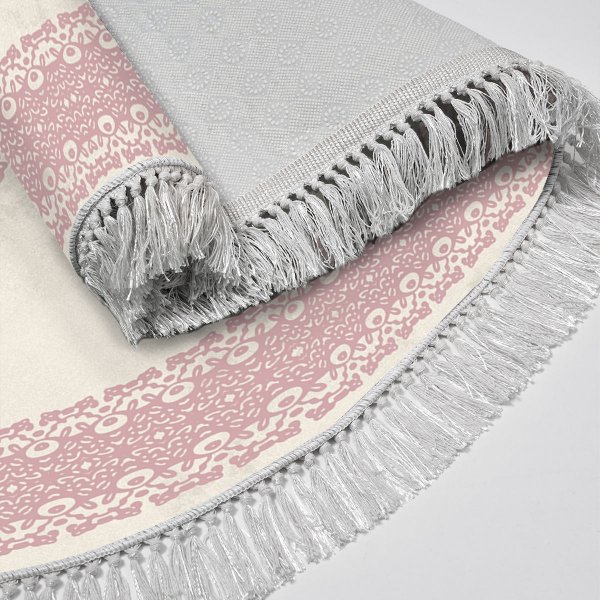 Bonbon Badezimmermatte - Rosa/Weiß Bonbon Badezimmermatte - Rosa/Weiß