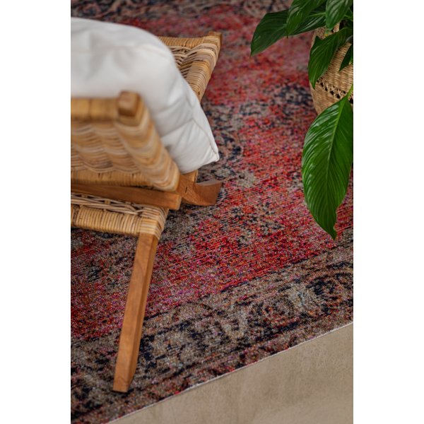 Tibet Vintage flach gewebter Teppich Rot Tibet Vintage flach gewebter Teppich Rot