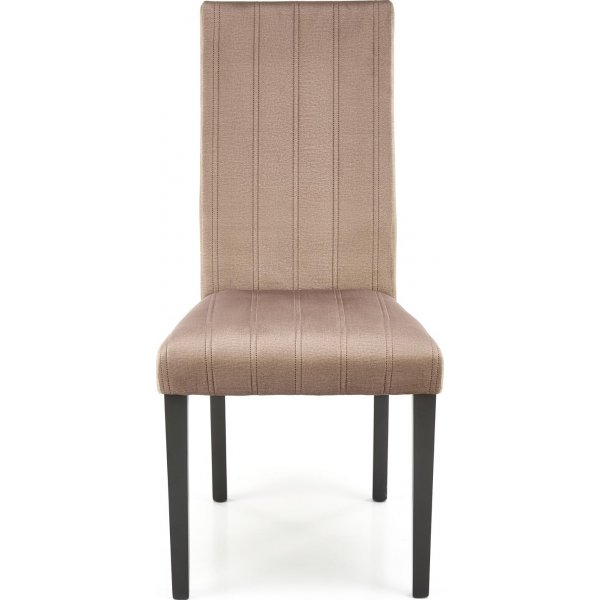 Heather Esszimmerstuhl - Beiger Samt/Schwarz