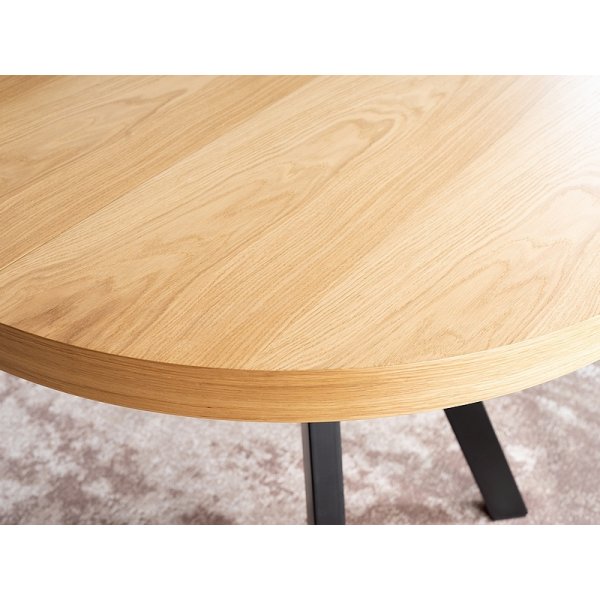 Domingo Esstisch 100-250 cm - Eiche/schwarz