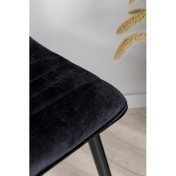 Sirocco Luxus-Esszimmerstuhl - Schwarz