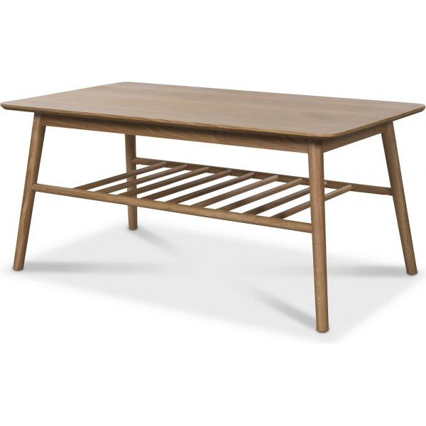 Alto Couchtisch mit Ablage - Eichenfurnier + Mbelfe