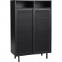 Schraubstockschrank H140 cm - Schwarz