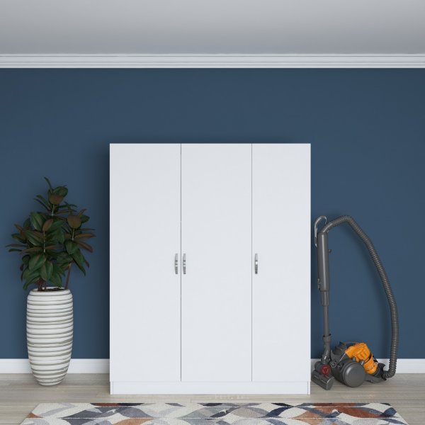 Baden Kleiderschrank 5 - Weiß Baden Kleiderschrank 5 - Weiß