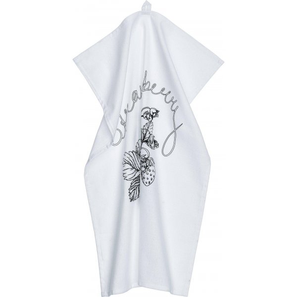 Erdbeer-Küchentuch 47 x 70 cm - Schwarz/Weiß Erdbeer-Küchentuch 47 x 70 cm - Schwarz/Weiß